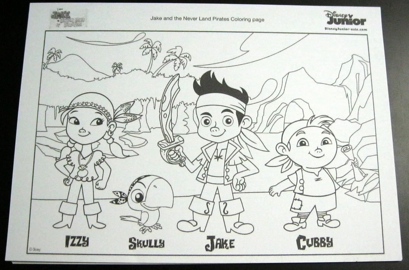 Jake And The Neverland Pirates Colouring Pages For Kids