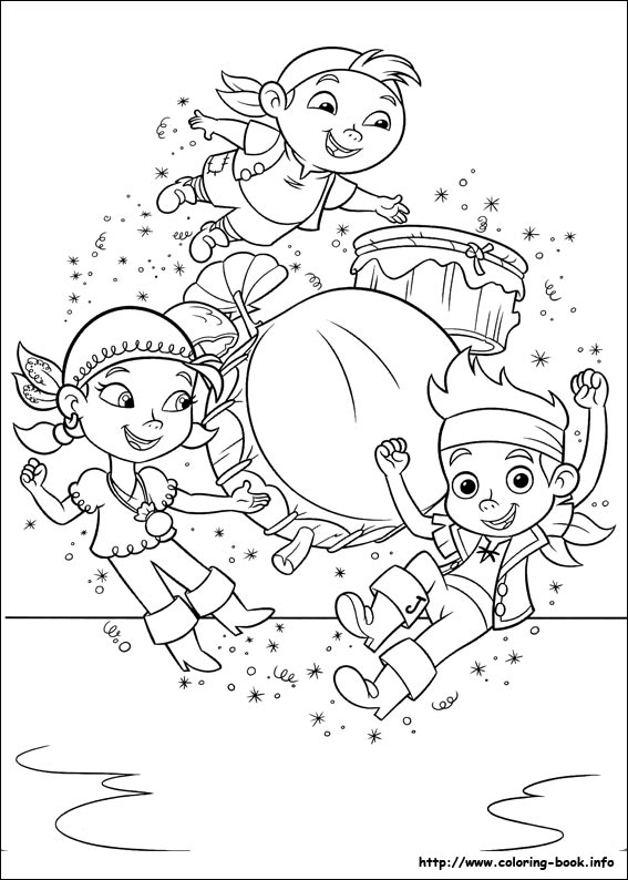 Jake And The Neverland Pirates Colouring Pages For Kids