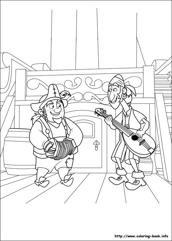 Jake And The Neverland Pirates Colouring Pages For Kids