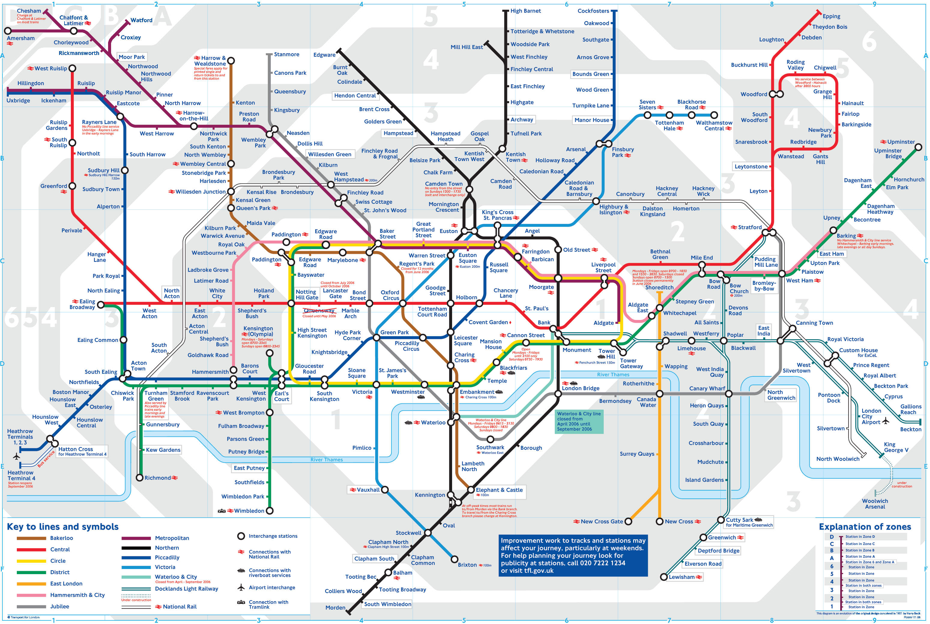 London Underground Tube Map Directions