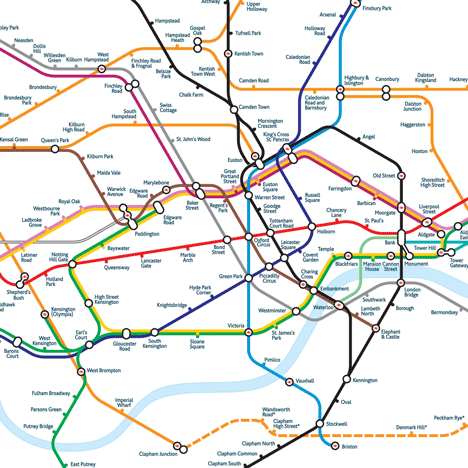 London Underground Tube Map Directions