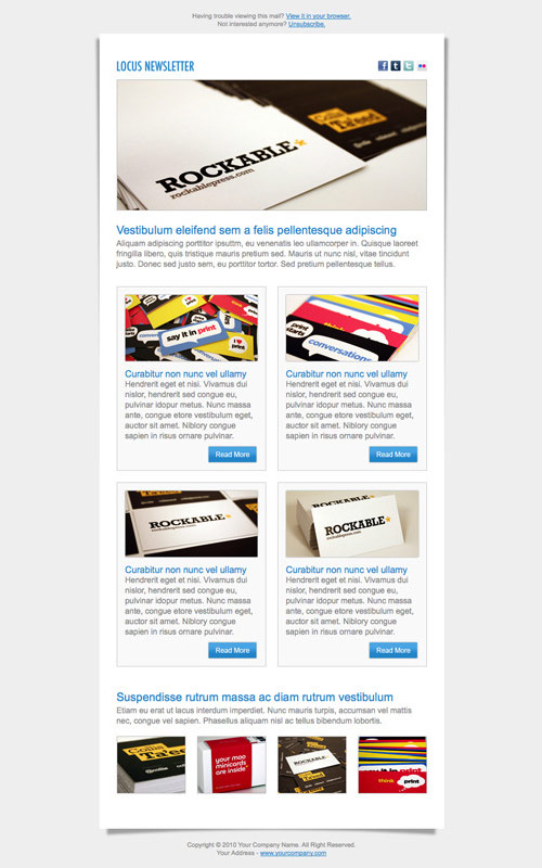 Newsletter Design Inspiration 2012