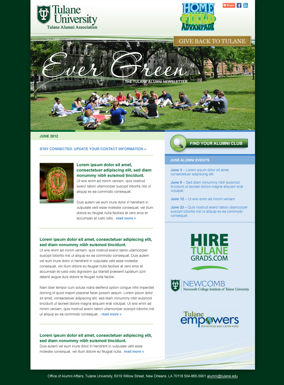 Newsletter Examples For Students