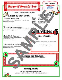 Newsletter Examples For Teachers