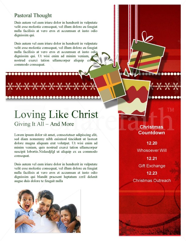 Newsletter Templates Christmas