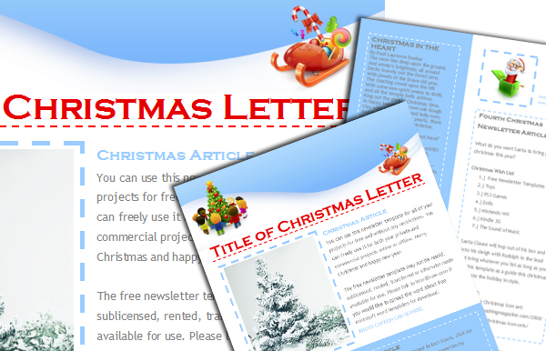 Newsletter Templates Christmas