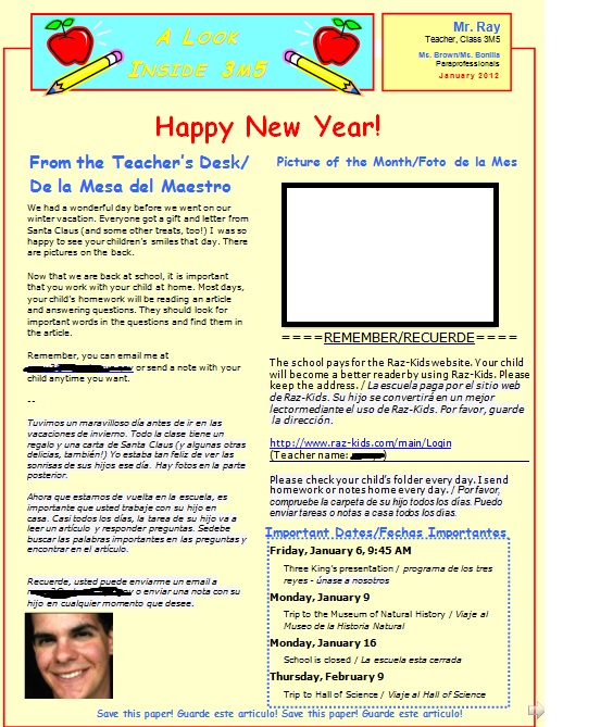 Newsletter Templates For Kids