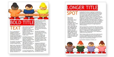 Newsletter Templates For Kids Free