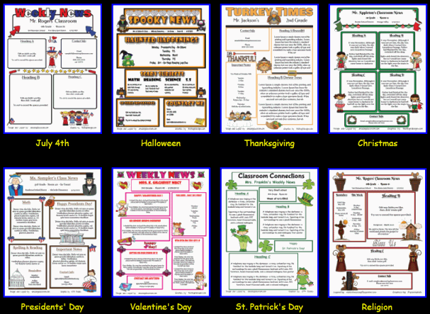 Newsletter Templates For Teachers Free