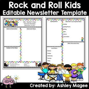 Newsletter Templates For Teachers Free