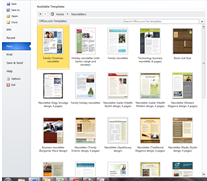 Newsletter Templates For Word 2007