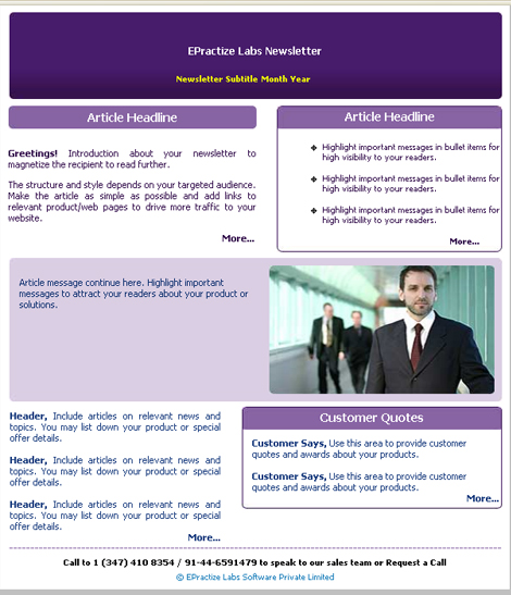 Newsletter Templates Free Download