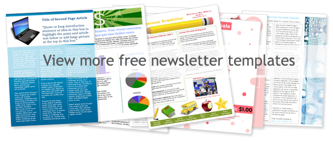 Newsletter Templates Free Download Word