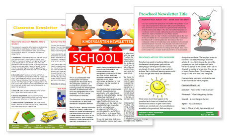 Newsletter Templates Free Kindergarten