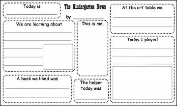 Newsletter Templates Free Kindergarten