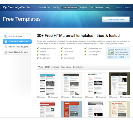 Newsletter Templates Html