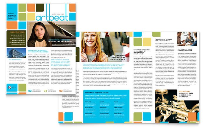 Newsletter Templates Indesign