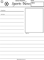 Newspaper Article Format Worksheets