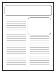 Newspaper Article Format Worksheets