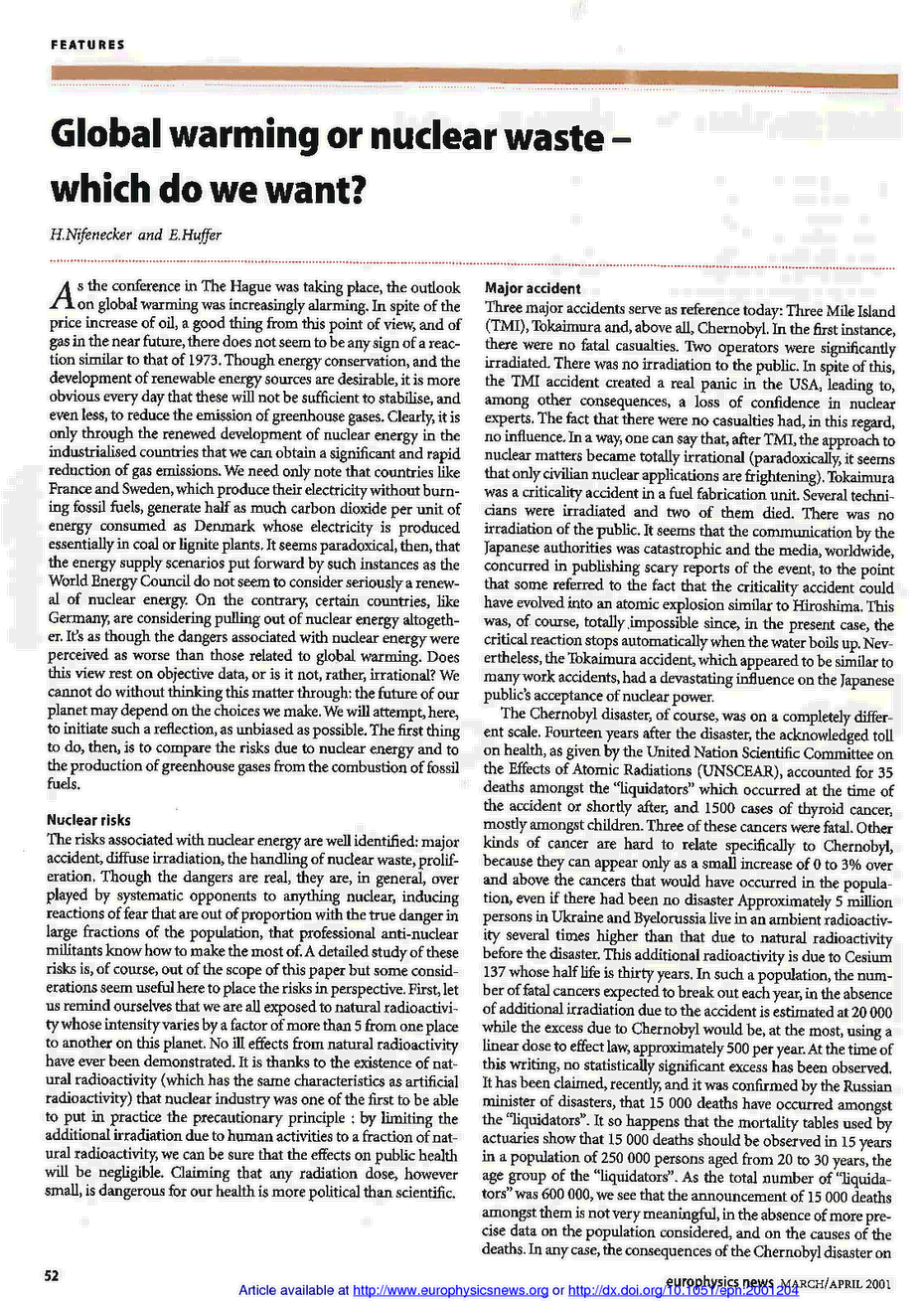 Newspaper Articles On Global Warming