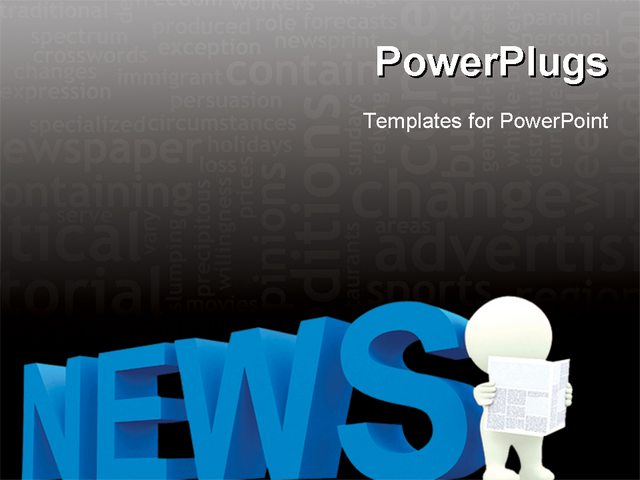 Newspaper Background Ppt