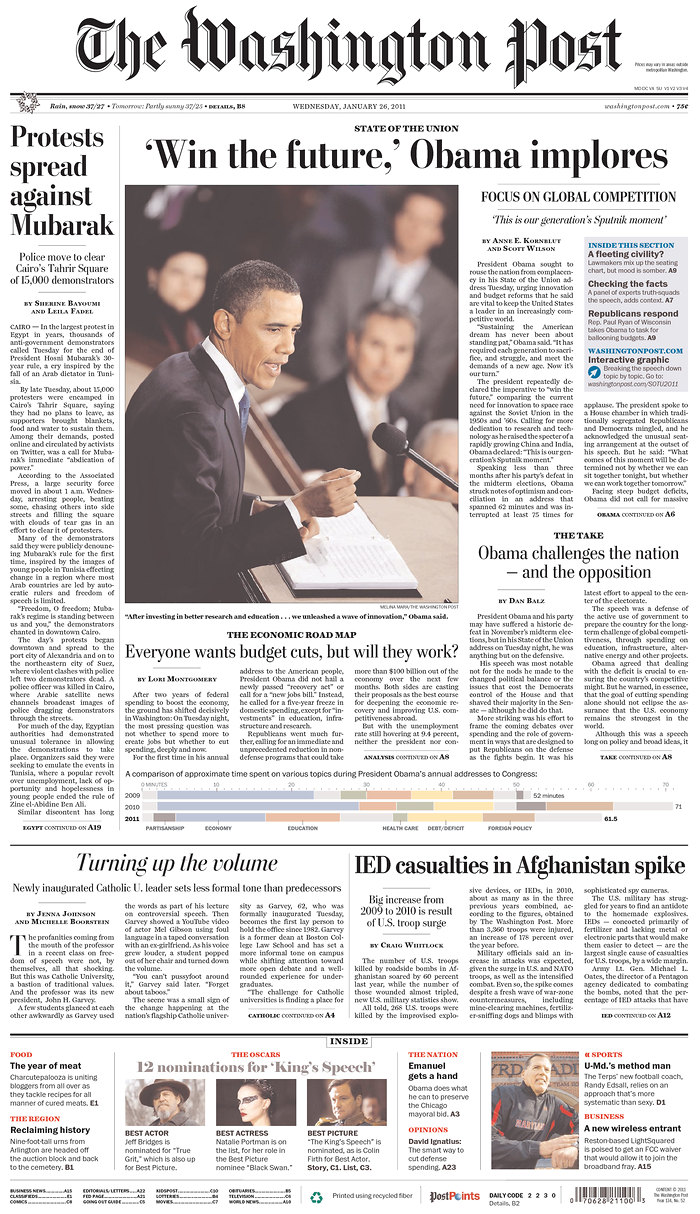 Newspaper Front Page Layout