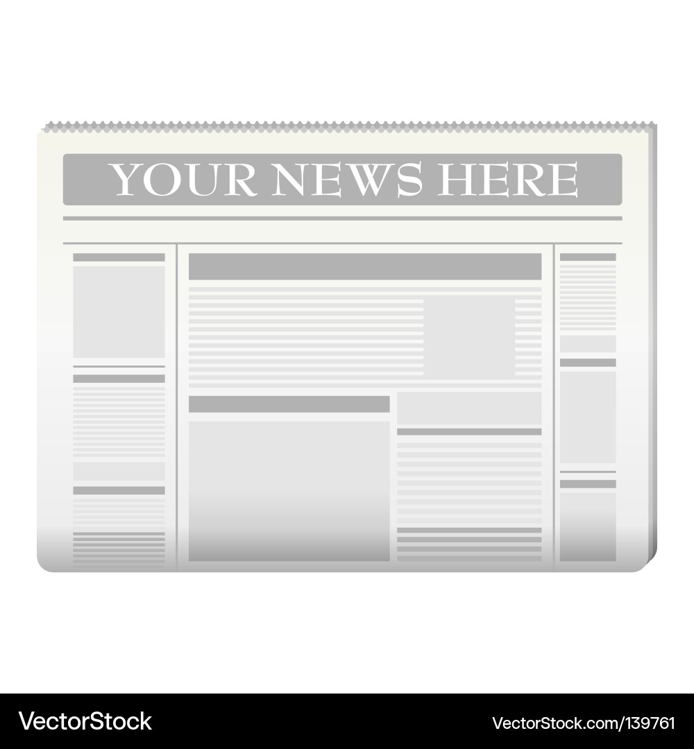 Newspaper Front Page Template Blank