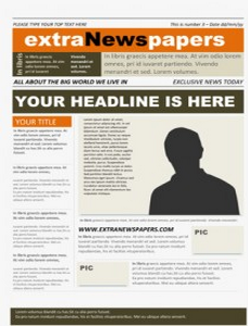 Newspaper Front Page Template Microsoft Word