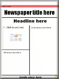 Newspaper Front Page Template Microsoft Word