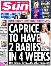 Newspaper Front Pages The Sun