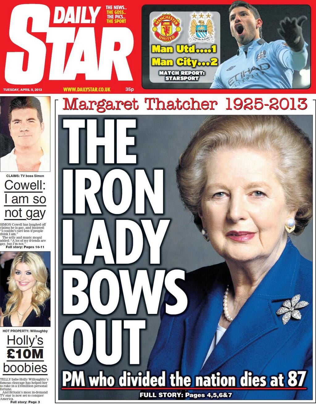 Newspaper Front Pages Uk