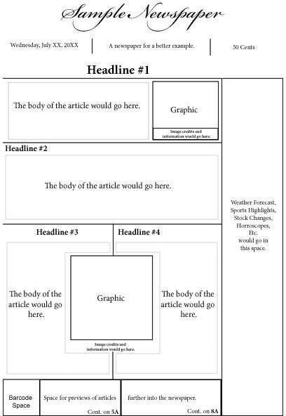 Newspaper Layout Microsoft Word