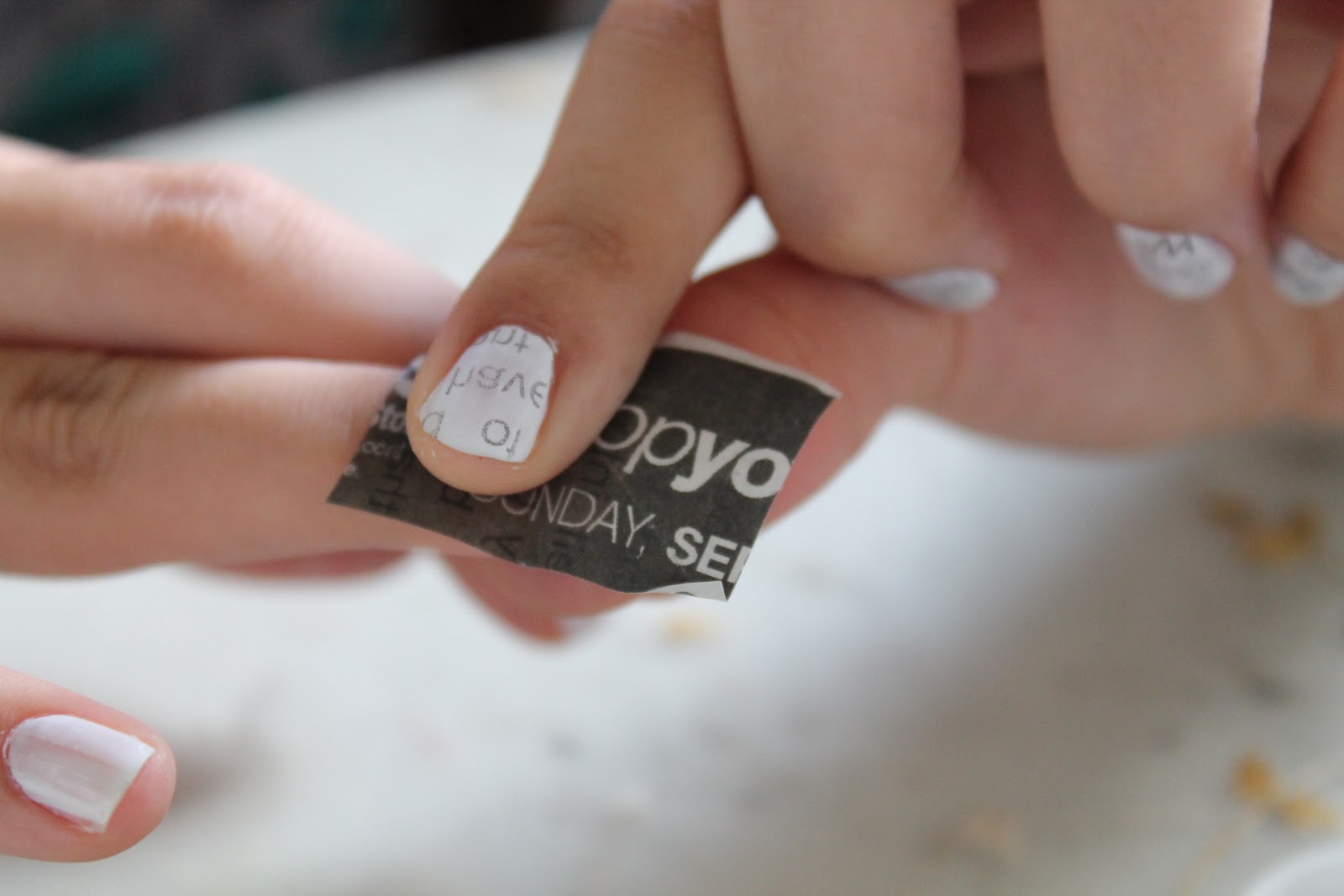 Newspaper Nails