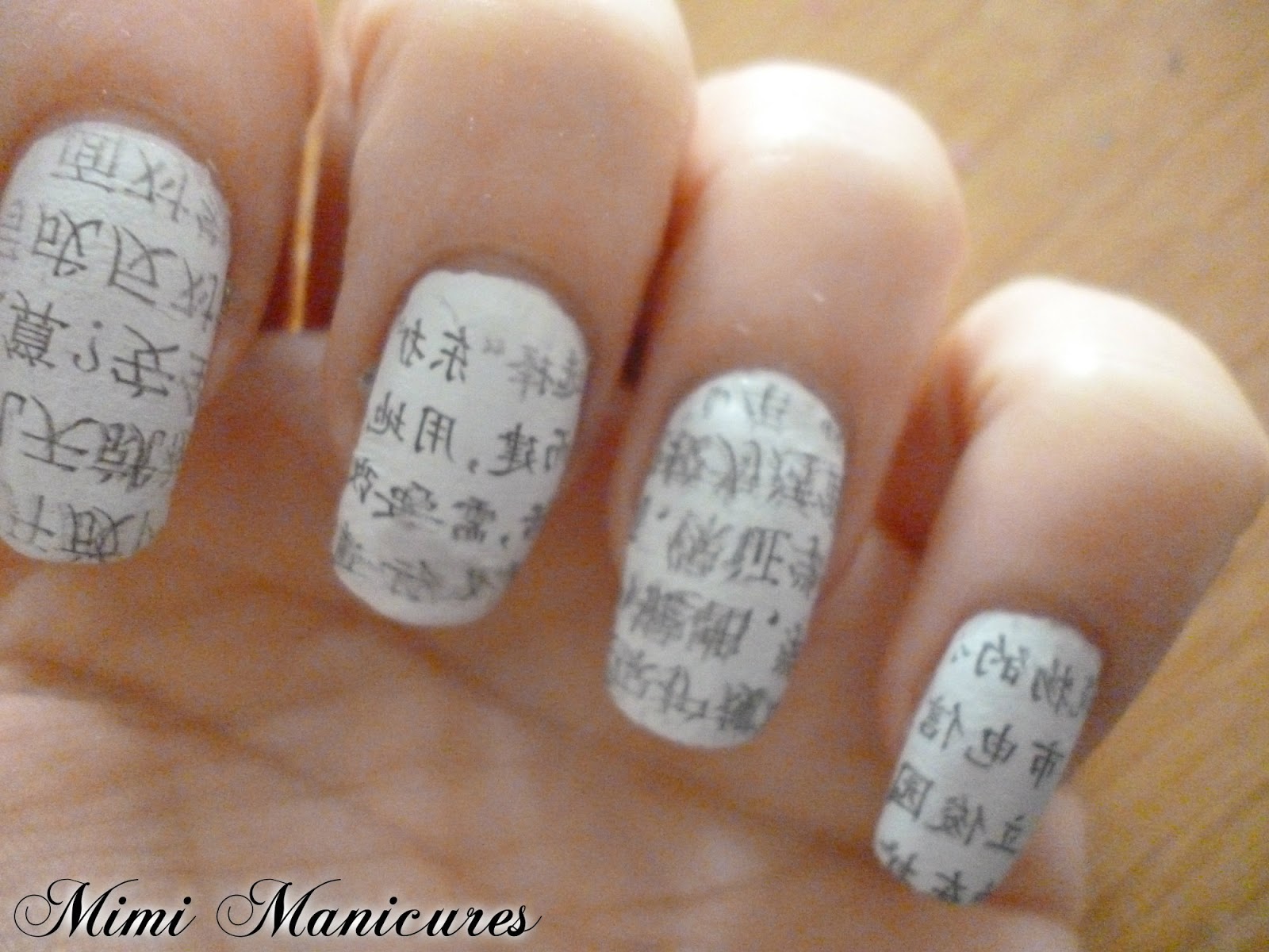 Newspaper Nails