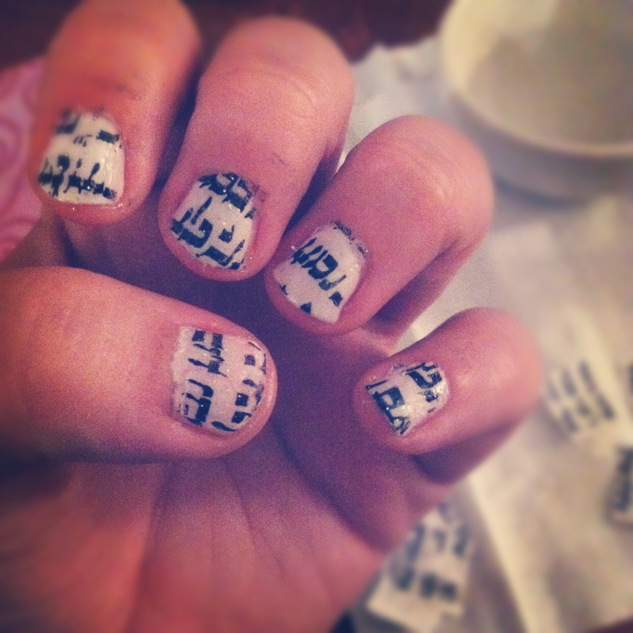 Newspaper Nails