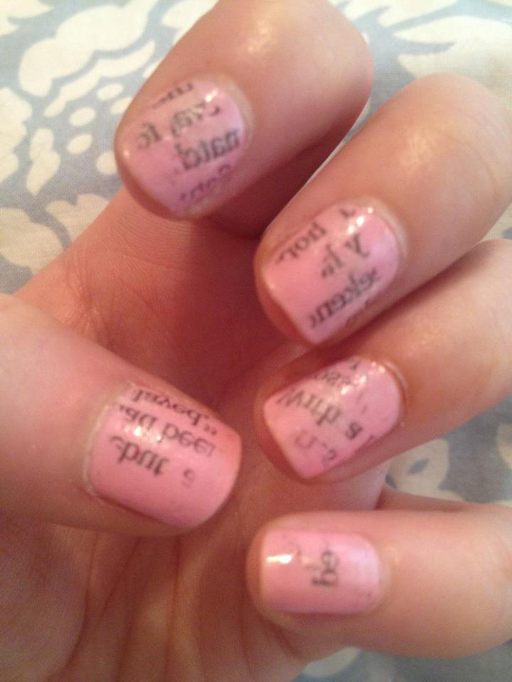 Newspaper Nails Instructions