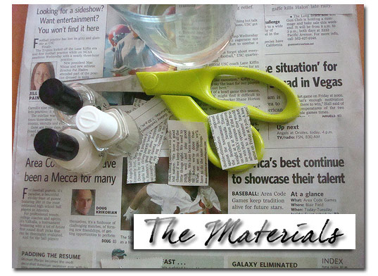 Newspaper Nails Step By Step