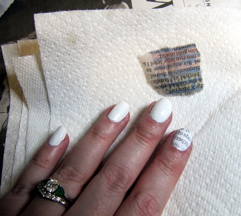 Newspaper Nails Tutorial