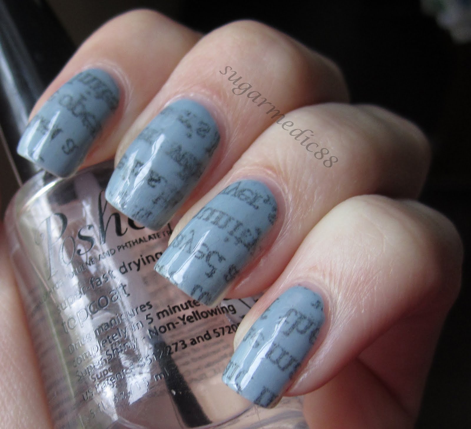 Newspaper Nails Without Rubbing Alcohol