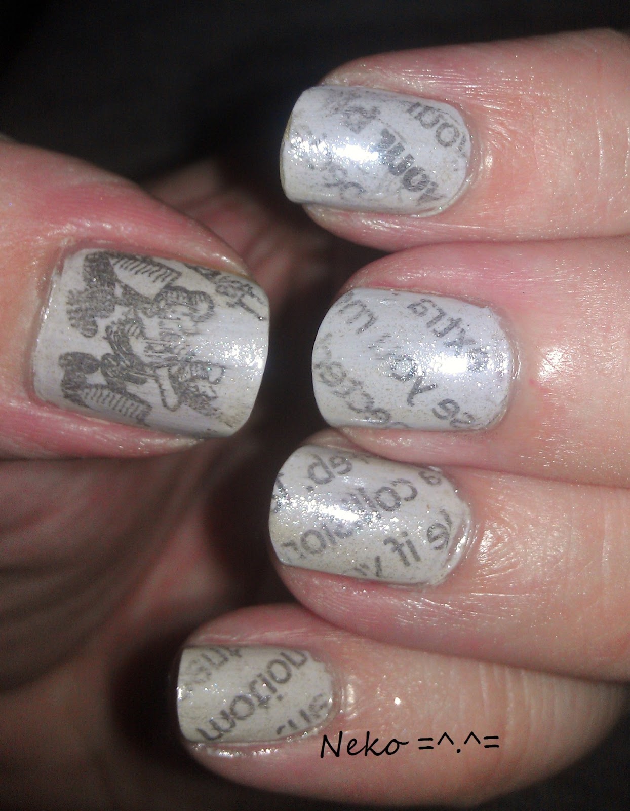 Newspaper Nails Without Rubbing Alcohol Or Vodka