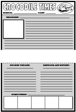 Newspaper Template For Kids Pdf