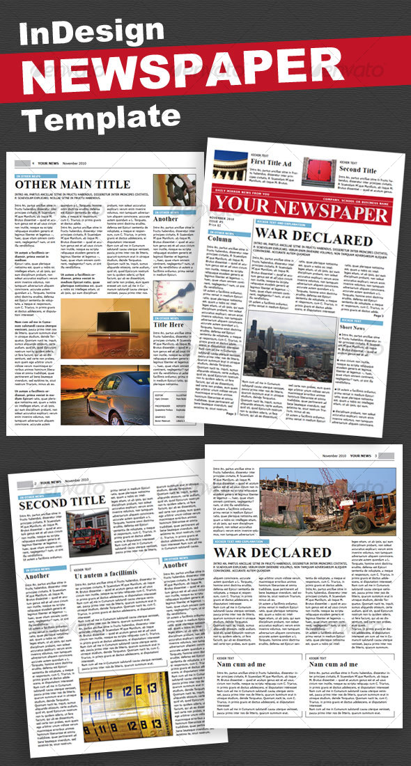 Newspaper Template Photoshop Elements