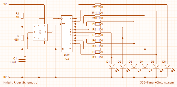 Night Rider Circuit Diagram