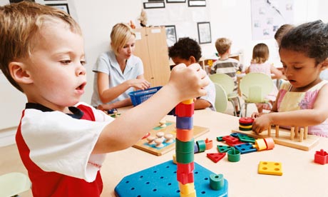 Parents And Children Playing Together