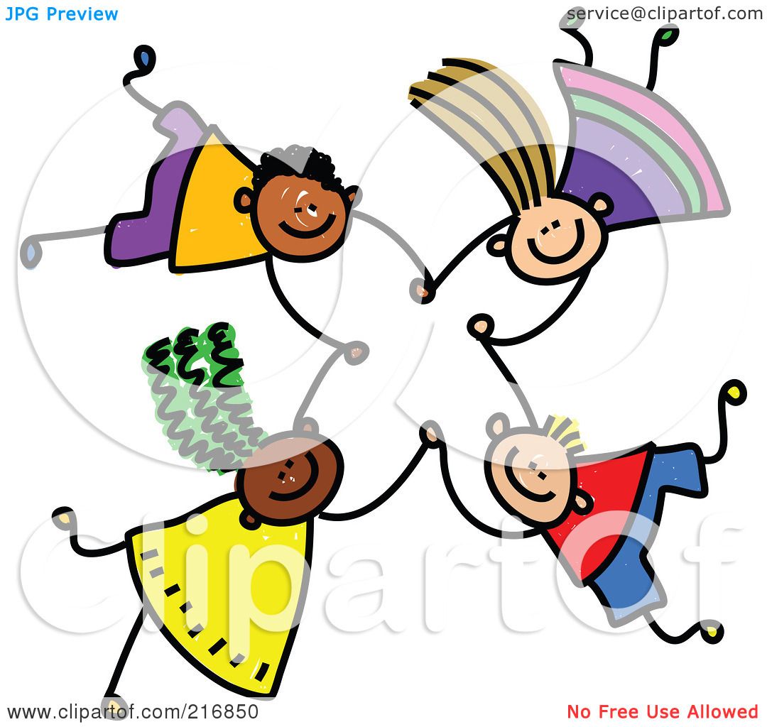 Stick Figure Children Clip Art Free