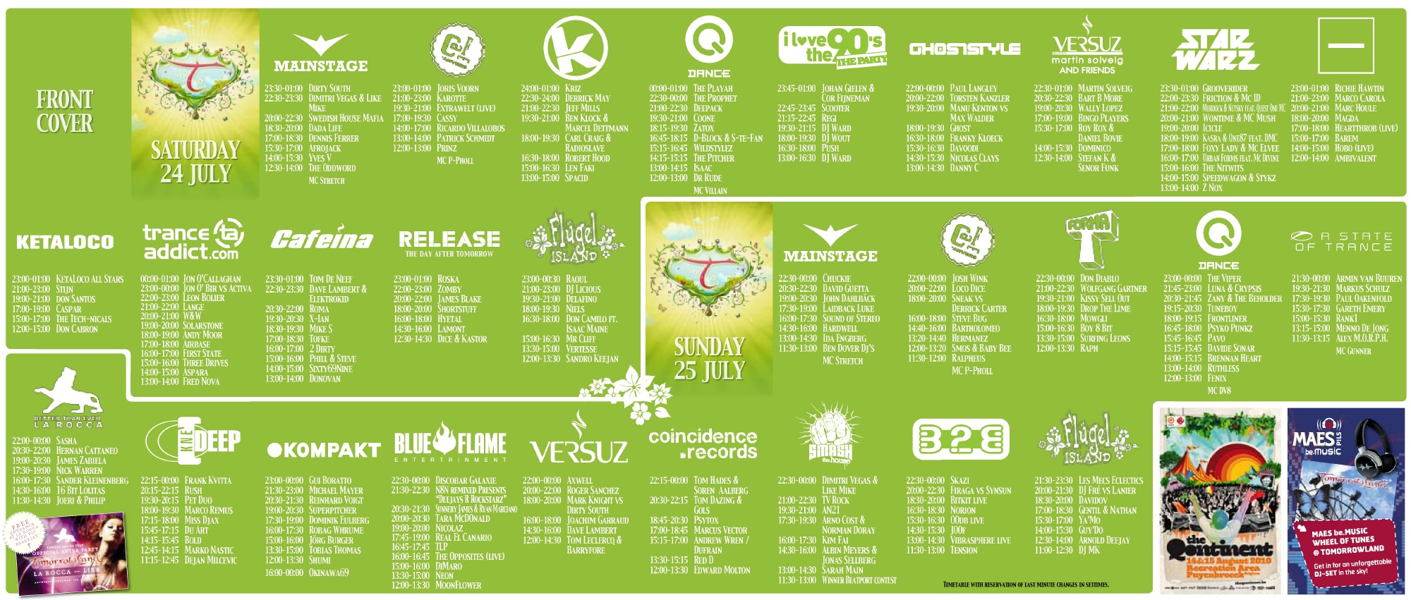 Tomorrowland 2012 Line Up Wiki