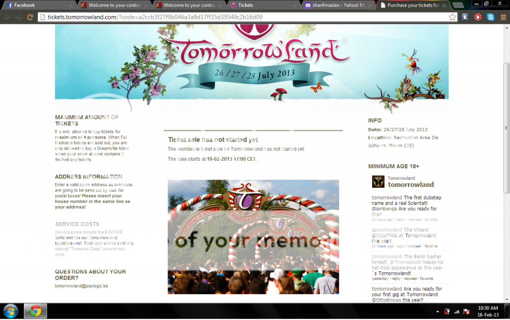 Tomorrowland 2013 Tickets Sold Out