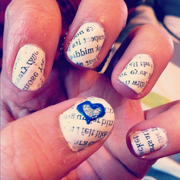 Vodka Newspaper Nails