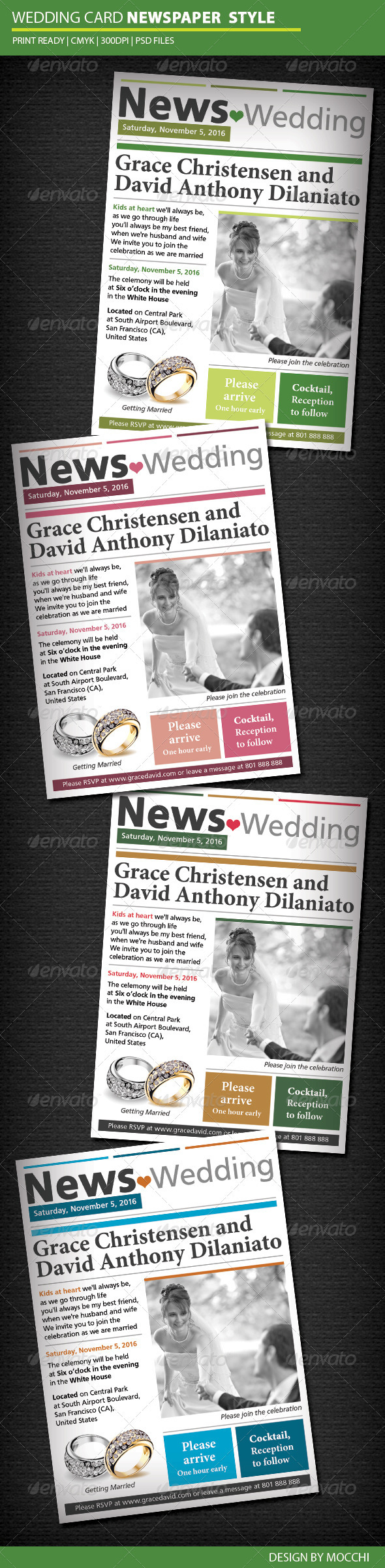 Wedding Newspaper Template Free