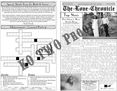 Wedding Newspaper Template Free